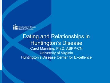 Dating and Relationship Issues - Huntington's Disease Society of ...