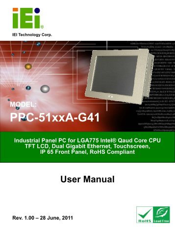 PPC-51xxA-G41 Panel PC - iEi