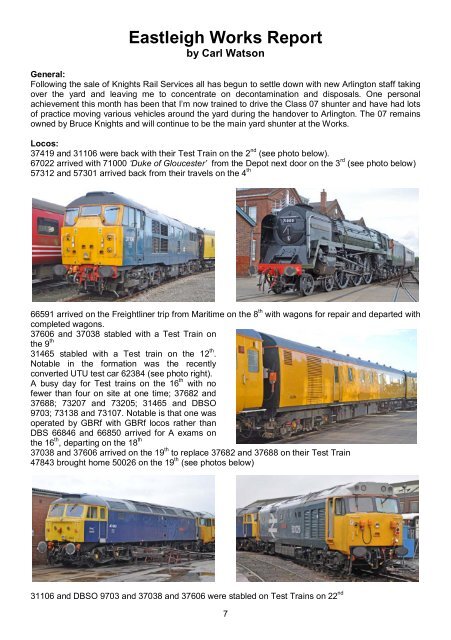 November - Intercity Railway Society