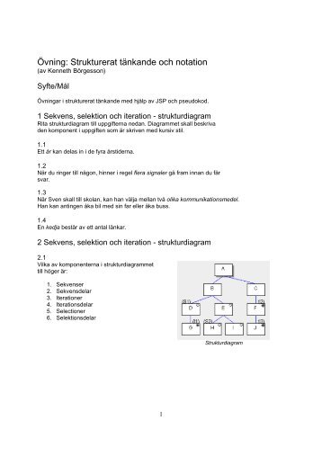 Ãvningar med strukturdiagram