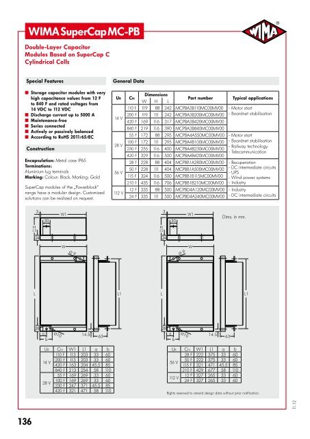 Capacitors for Electronic Equipment