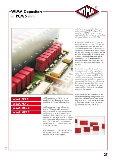 Capacitors for Electronic Equipment