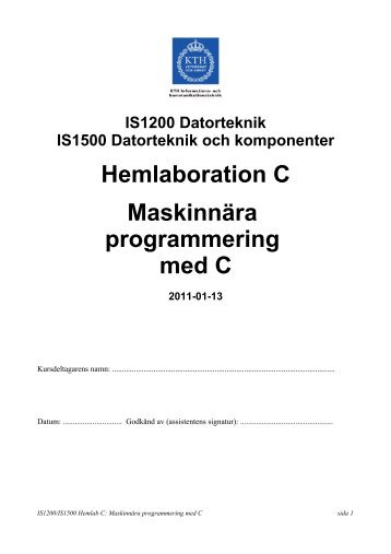 Lab-PM (PDF) - KTH