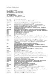 Curriculum vitae Uta Hassler Prof. Dr.-Ing. Uta ... - IDB - ETH ZÃ¼rich