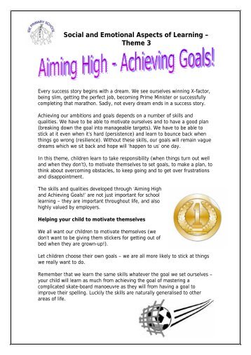 SEAL - Aiming High, Achieving Goals - Ide Primary School