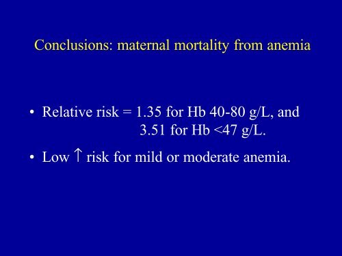 Prevalence of IDA in pregnancy - Idpas.org