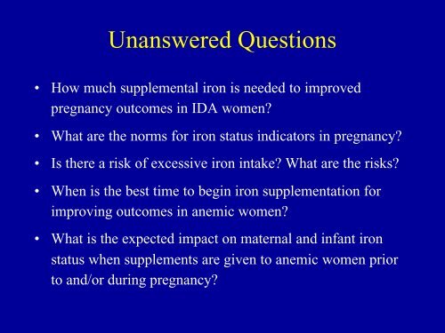 Prevalence of IDA in pregnancy - Idpas.org