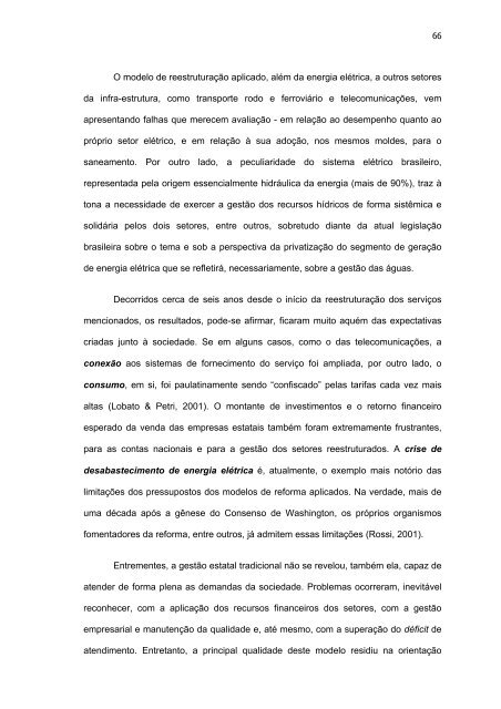 Análise comparativa dos serviços públicos de ... - IEE/USP