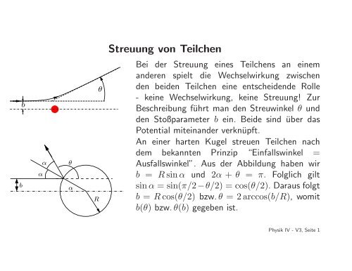 Streuung von Teilchen