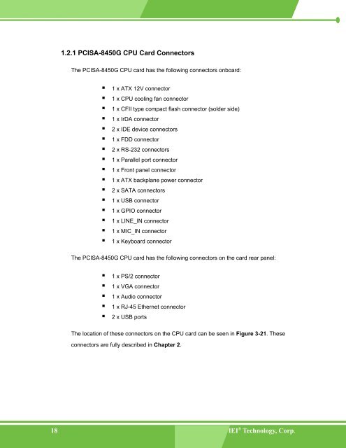 PCISA-8450 User Manual - iEi