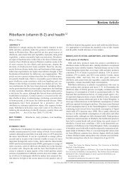 Riboflavin (vitamin B-2) and health1,2 - Idpas.org