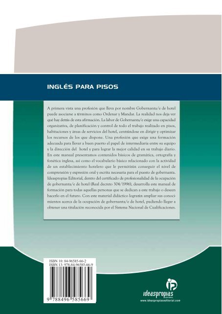 INGLÃS PARA PISOS - Ideaspropias Editorial