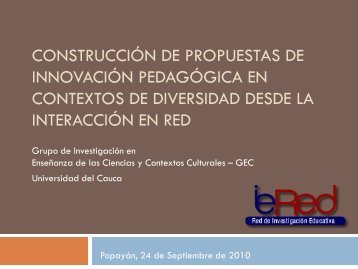 ConstrucciÃ³n de propuestas de innovaciÃ³n pedagÃ³gica en ... - ieRed