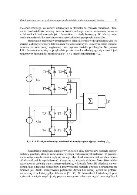 modele matematyczne energoelektronicznych przeksztaÅtnikÃ³w ...