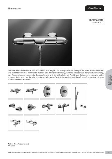 Thermostate - Ideal Standard