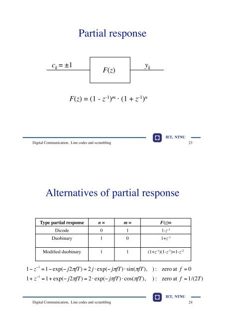 Line coding - NTNU