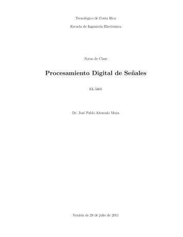 Procesamiento Digital de Senales - Escuela de IngenierÃ­a ...