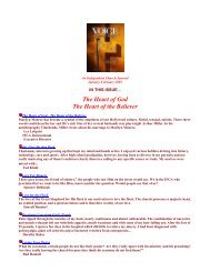 The Heart of God The Heart of the Believer