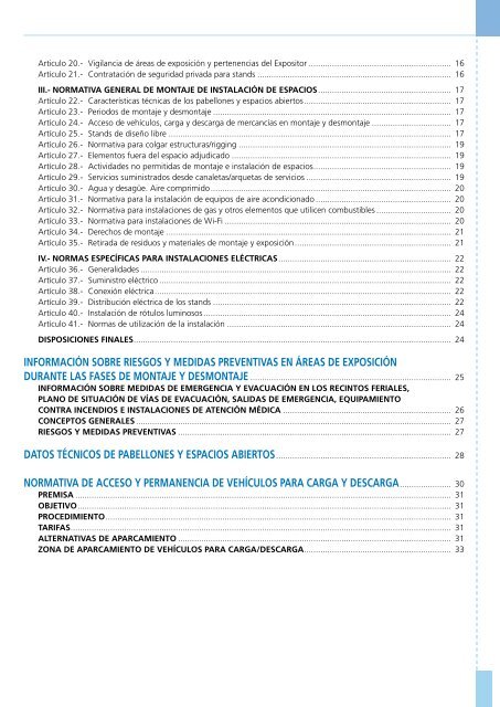 Normas Generales de ParticipaciÃ³n - Ifema