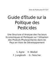 Guide d'Etude sur la Politique des Pesticides - Institut für ...
