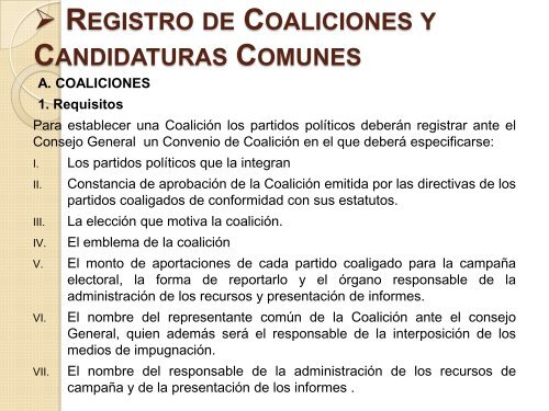 Registro de Candidatos - Instituto Electoral del Distrito Federal