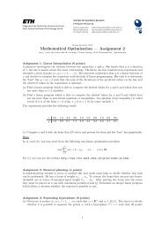 Mathematical Optimization â Assignment 2 - IFOR