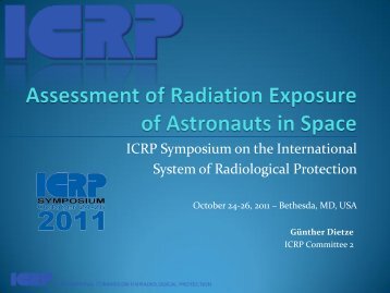 Assessment of Radiation Exposure to Astronauts in Space - ICRP