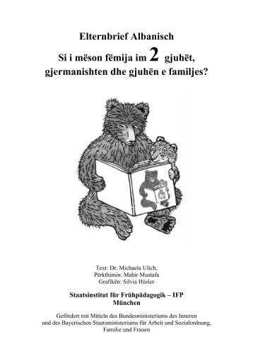 Elternbrief Albanisch Si i mÃ«son fÃ«mija im 2 gjuhÃ«t ... - IFP