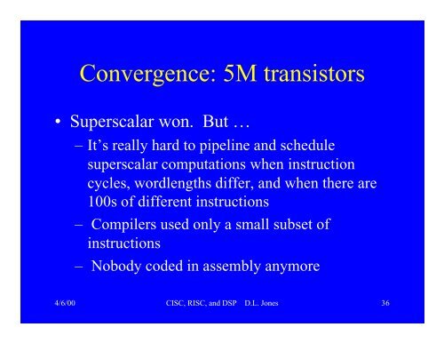 CISC, RISC, and DSP Microprocessors