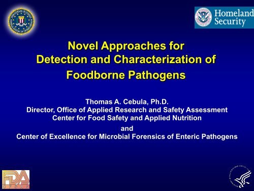 Novel Approaches for Detection and Characterization of Foodborne ...