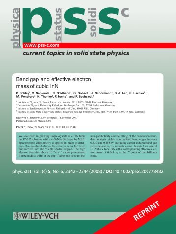 Band gap and effective electron mass of cubic InN