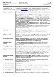 Saftey Data Sheet Trade name: Denal SDS no. Sd-Denal-02