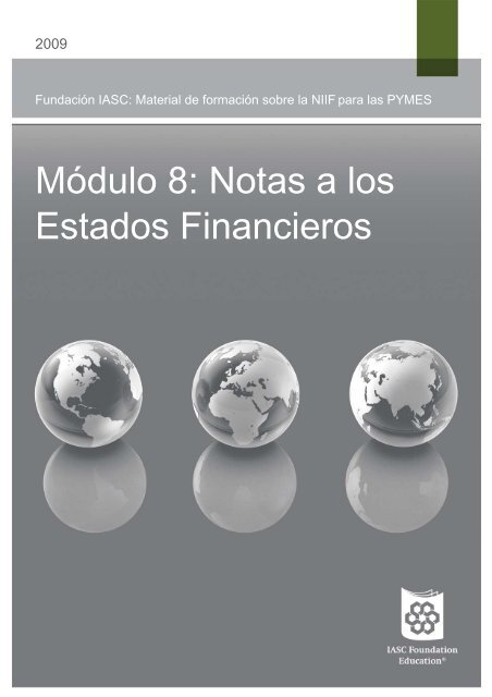 MÃ³dulo 8: Notas a los Estados Financieros - IFRS - International ...