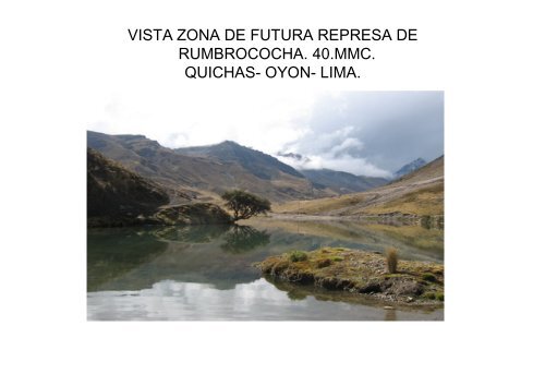 AGUA DULCE, RECURSO NATURAL AGOTABLE. - IESTP Oyon