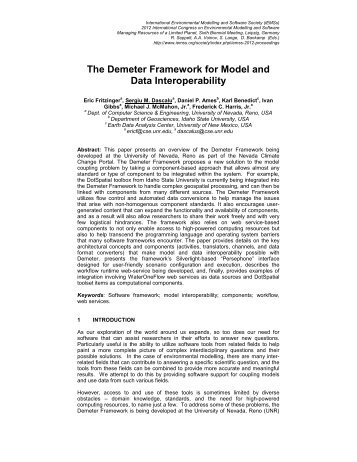 The Demeter Framework for Model and Data Interoperability