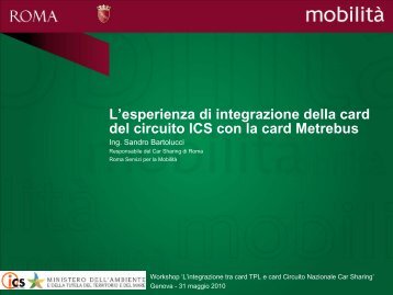 Le applicazioni della Metrebus Card - Iniziativa Car Sharing