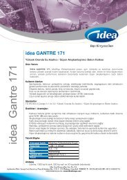 idea GANTRE 171 - Ä°dea YapÄ± KimyasallarÄ±