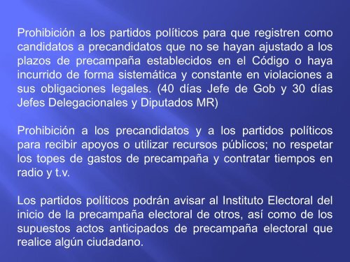 Actos anticipados de precampaÃ±a y de campaÃ±a - Instituto Electoral ...