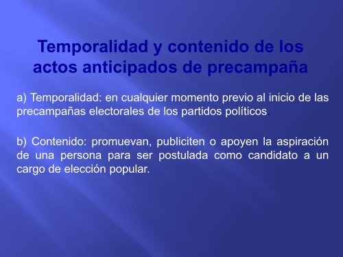 Actos anticipados de precampaÃ±a y de campaÃ±a - Instituto Electoral ...