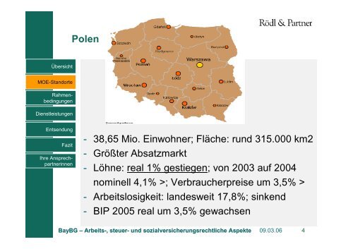 Grundsätze der Entsendung