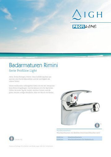 Badarmaturen Rimini - Igh-online.de