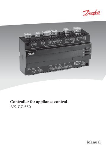 Controller for appliance control AK-CC 550 Manual - Iglotech