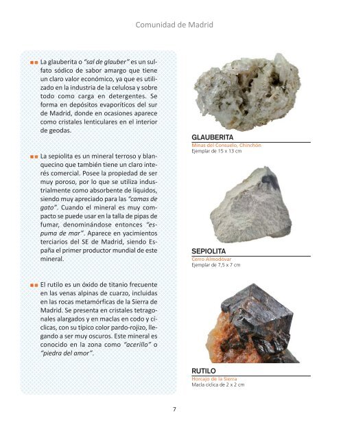 minerales Museo-:MaquetaciÃ³n 1 - Instituto GeolÃ³gico y Minero de ...