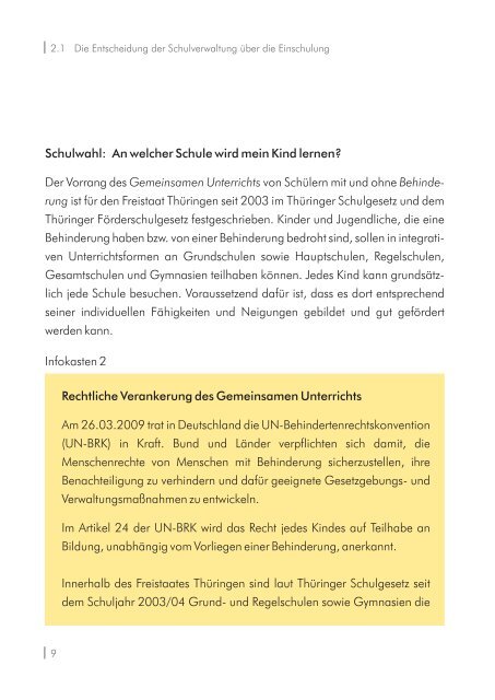 Elternratgeber Schulbegleitung in ThÃ¼ringen (PDF) - Die IBS GmbH