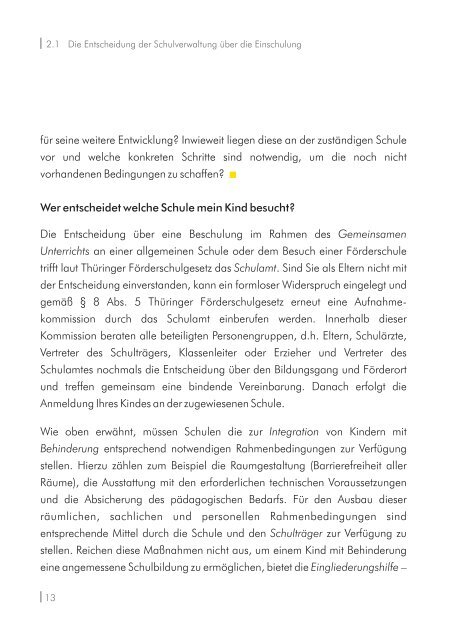 Elternratgeber Schulbegleitung in ThÃ¼ringen (PDF) - Die IBS GmbH