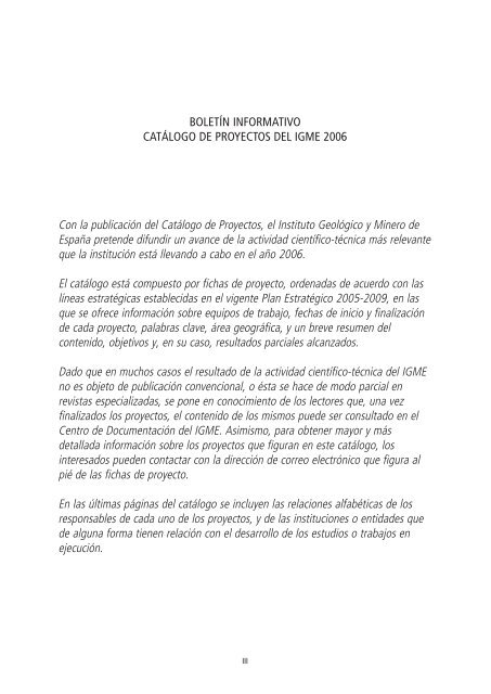 2006 - Instituto GeolÃ³gico y Minero de EspaÃ±a