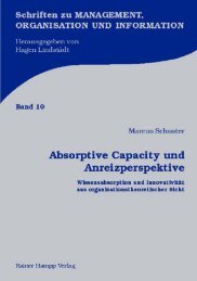 Download Ãberblick [295kb] - Institut fÃ¼r UnternehmensfÃ¼hrung