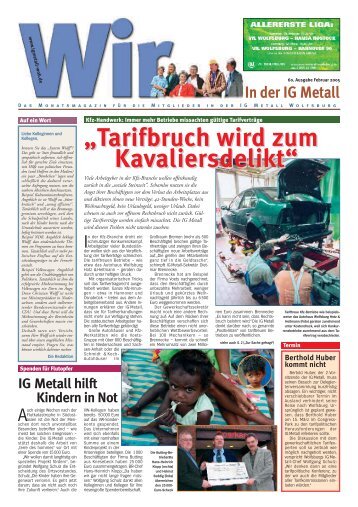 WIR 02/2005, 60. Ausgabe, Februar 2005 - IG Metall Wolfsburg