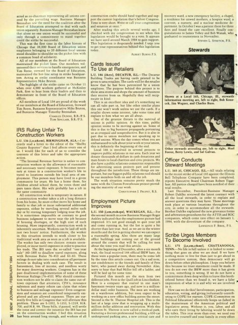 1984-02 February IBEW Journal.pdf - International Brotherhood of ...