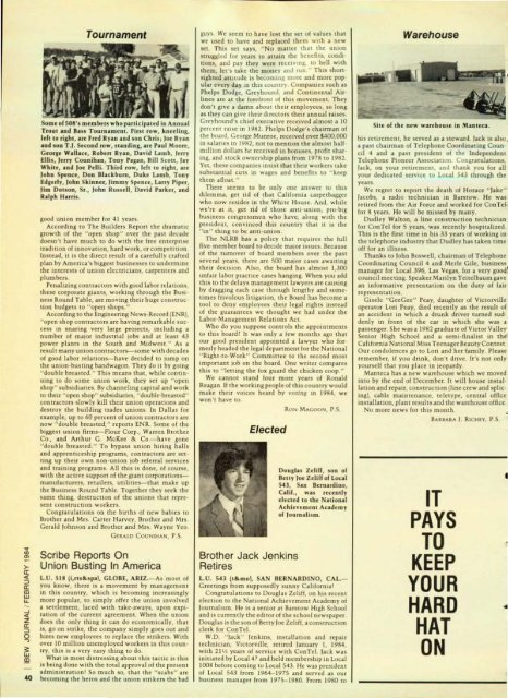 1984-02 February IBEW Journal.pdf - International Brotherhood of ...